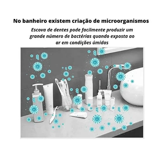 suporte higienico a laser anti bacterio para sua escova dente